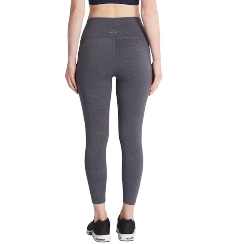 Beyond Yoga High Waisted Midi Leggings Feline Jacquard Gray Size Medium